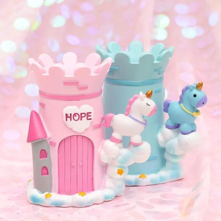 Unicorn Castle Pen Holder