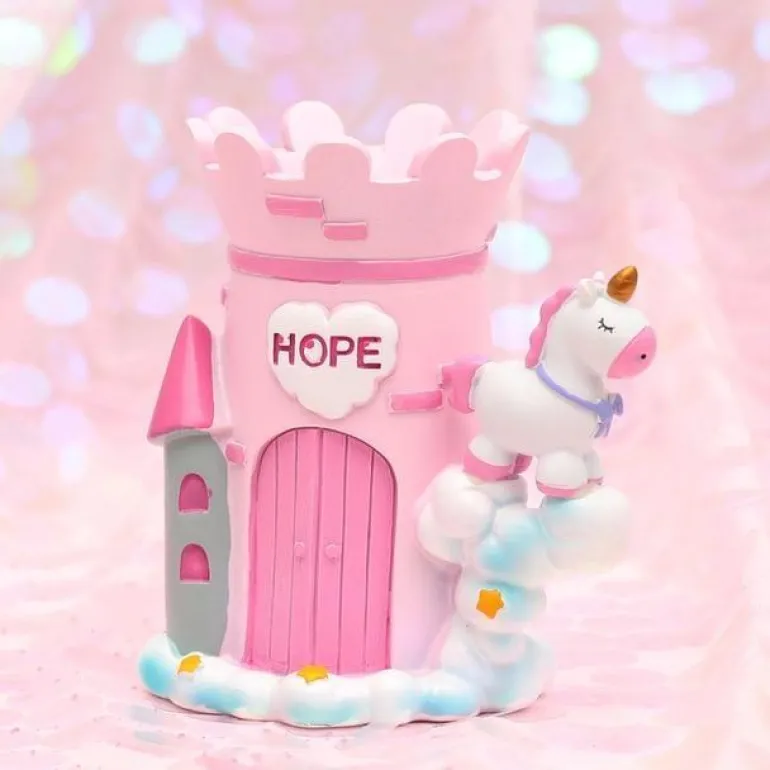 Unicorn Castle Pen Holder