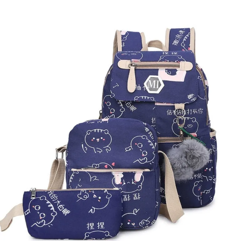 USB Charging Backpack Set