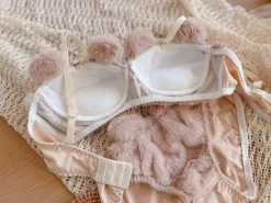 Valentine Fuzzy Bear Lingerie Set