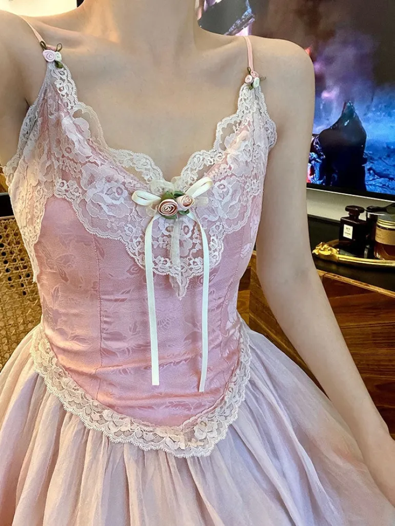 Velvet Fairycore Maxi Dress