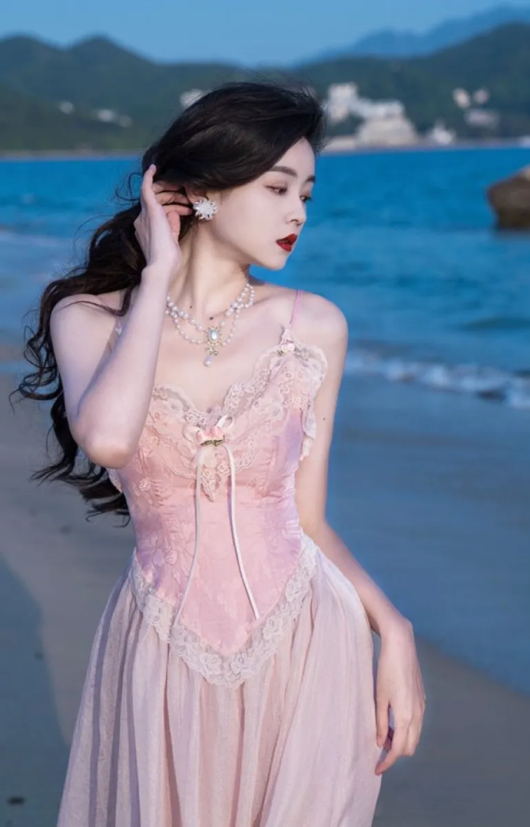 Velvet Fairycore Maxi Dress