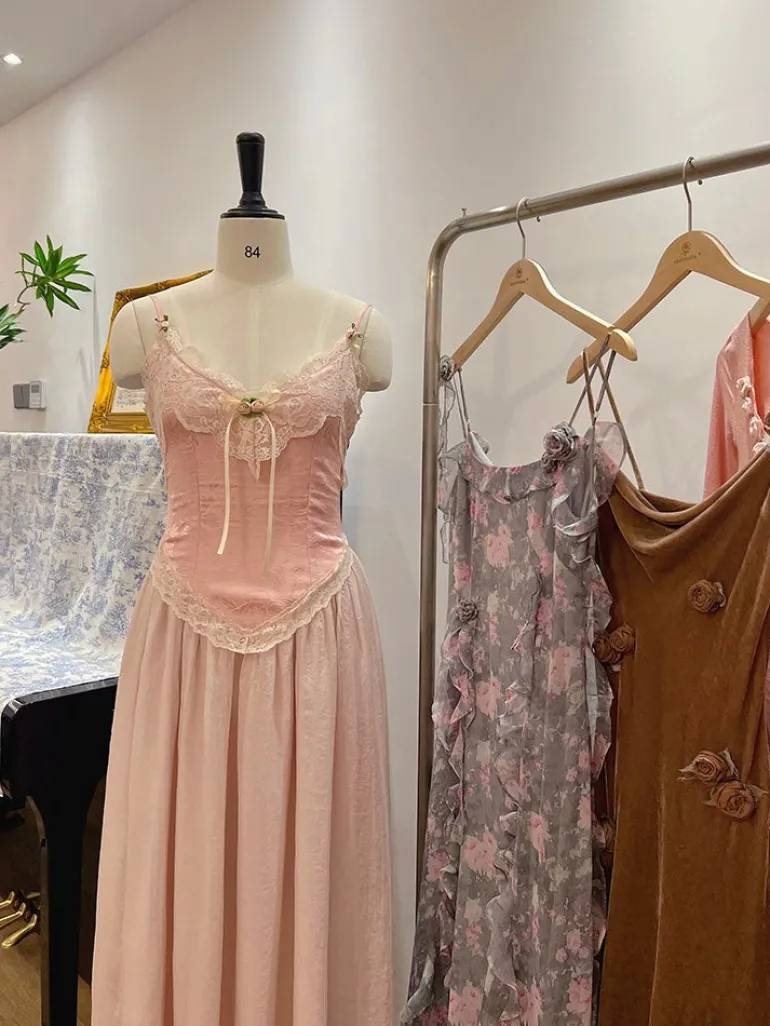 Velvet Fairycore Maxi Dress
