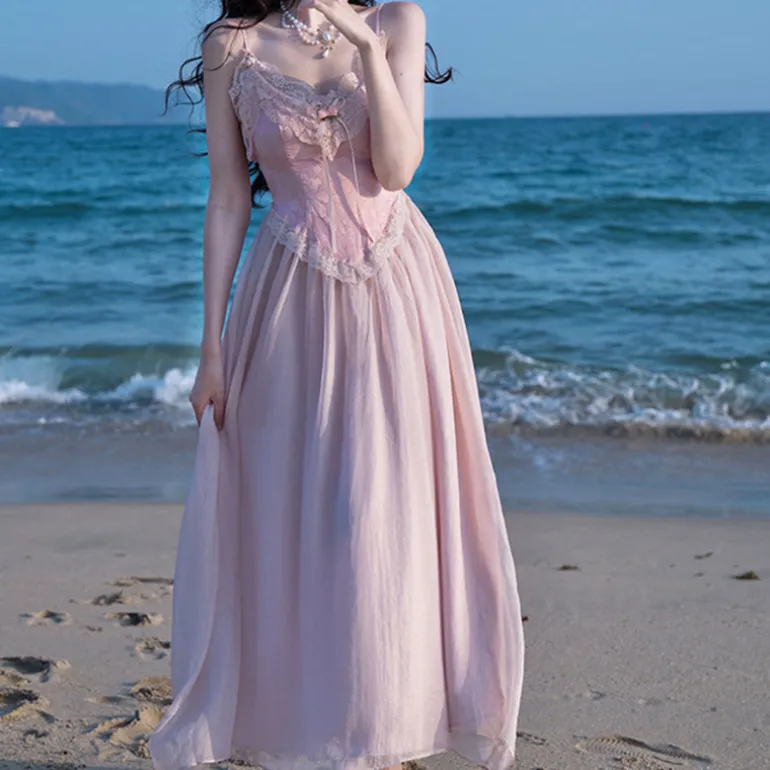Velvet Fairycore Maxi Dress