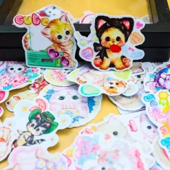 Vintage Animal Sticker Collection