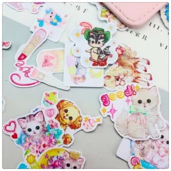 Vintage Animal Sticker Collection