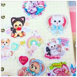 Vintage Animal Sticker Collection