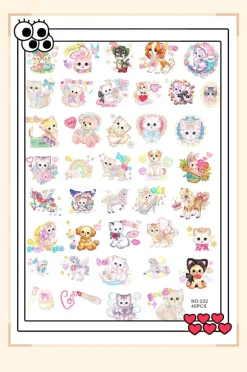 Vintage Animal Sticker Collection