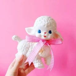 Vintage Lamb Rubber Toy