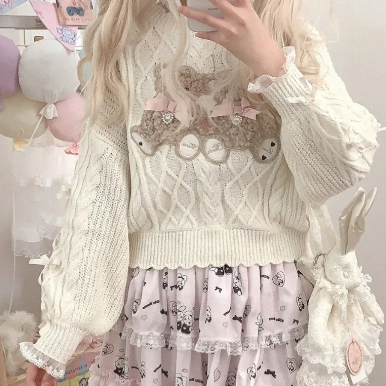 Vintage Teddy Knit Crewneck