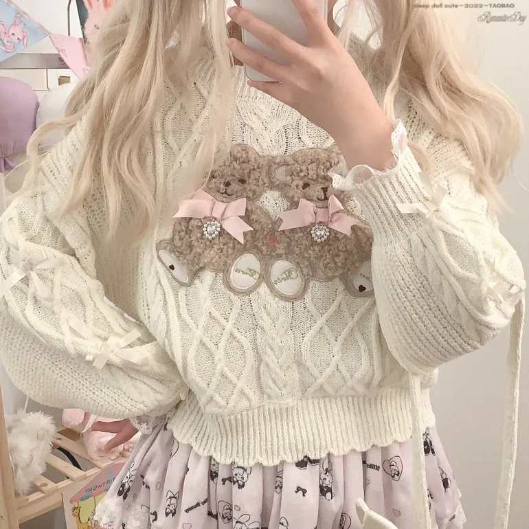Vintage Teddy Knit Crewneck