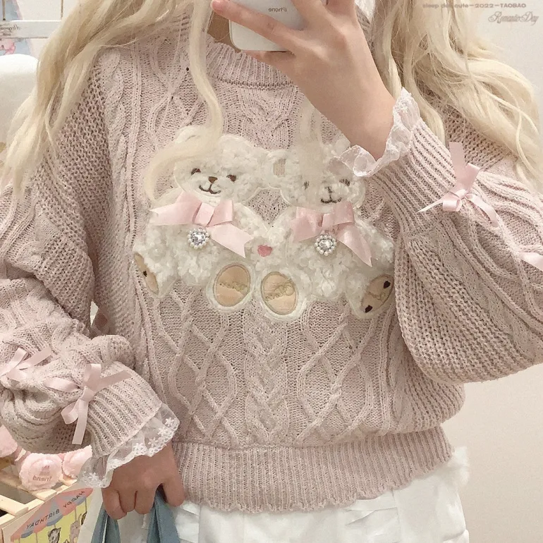 Vintage Teddy Knit Crewneck