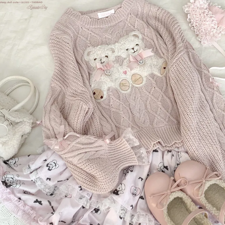Vintage Teddy Knit Crewneck