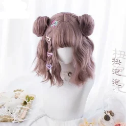 Wavy Bob With Buns Wig