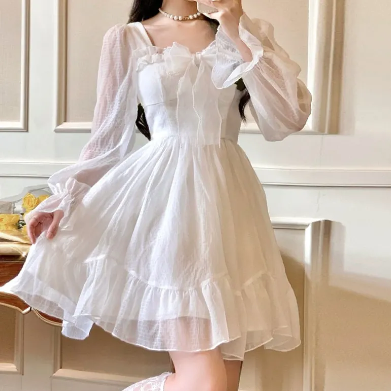 White Lace Princess Dress
