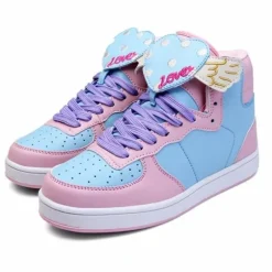 Winged Heart Hi Top Sneakers