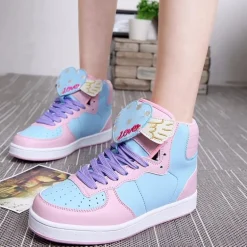 Winged Heart Hi Top Sneakers