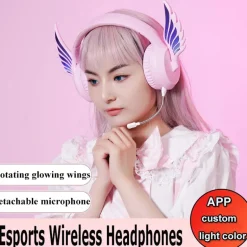 Winged LED Wireless Headphones