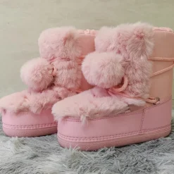 Winter Pom Pom Snow Boots