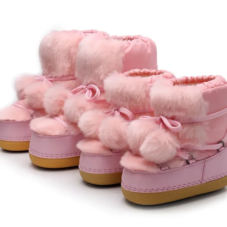 Winter Pom Pom Snow Boots