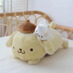 Yellow Puppy Plush Tissue Box