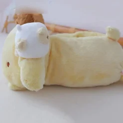 Yellow Puppy Plush Tissue Box