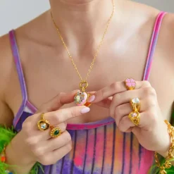Y2K Charm Locket Necklace
