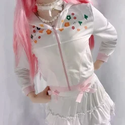 Y2K Floral Zip Up Jacket