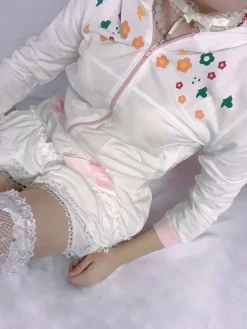 Y2K Floral Zip Up Jacket
